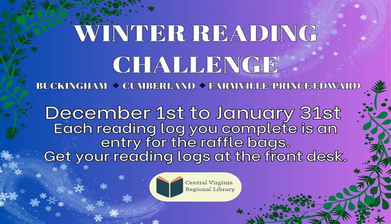 2025-26 Winter Reading Challenge Poster